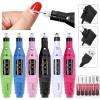 Portable Professional Electric Nail Drill Machine Manicure Tools Pedicure Set Family File Equipment(Green Set-B6,EU Plug) view 3