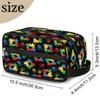 AUUXVA Travel Toiletry Bag for Kids - Waterproof Hanging Cosmetic Bag for Girls Boys Traveling Makeup Wash Bag Dopp Kit Shaving Bag for Toiletries Accessories(Autism Awareness) view 2