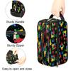 AUUXVA Travel Toiletry Bag for Kids - Waterproof Hanging Cosmetic Bag for Girls Boys Traveling Makeup Wash Bag Dopp Kit Shaving Bag for Toiletries Accessories(Autism Awareness) view 3