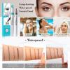 3D Waterproof Microblading Eyebrow Pen 4 Fork Tip Tattoo Pencil, Long-Lasting Brow Microfilling Eyebrow Pen, Easy to Use Microblade Eyebrow Pencil Eyebrow Brush (Black) view 2