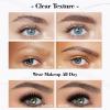 3D Waterproof Microblading Eyebrow Pen 4 Fork Tip Tattoo Pencil, Long-Lasting Brow Microfilling Eyebrow Pen, Easy to Use Microblade Eyebrow Pencil Eyebrow Brush (Black) view 3