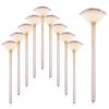 10 Pcs Slim Soft Facial Fan Brush, Esthetician Face Makeup Brush Fan Mask Brushes Slim Soft Face Mask Applicator for Glycolic Peel Masques view 1