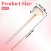 10 Pcs Slim Soft Facial Fan Brush, Esthetician Face Makeup Brush Fan Mask Brushes Slim Soft Face Mask Applicator for Glycolic Peel Masques view 2