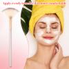 10 Pcs Slim Soft Facial Fan Brush, Esthetician Face Makeup Brush Fan Mask Brushes Slim Soft Face Mask Applicator for Glycolic Peel Masques view 4