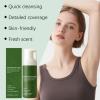 Men Hair Removal Cream, Natural Aloe Vera Fast and Gentle Fast-Acting Hair Removal Mousse, Contains Natural Aloe Vera, Moisturizing and Nourishing, Non-sticky, Suitable for Face and Body view 2