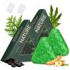 2Pcs Nature Seven Green Soap Shampoo, Nature Triangle Shampoo Bar, Polygonum Shampoos Soap, Cepress Orientalis Usman Herbal Hair Strengthening Soap, Strengthens Smooths Hair view 1