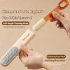 2-in-1 Dual-Sided Foot File(and 1pcs Replacement Outfit), Professional Pedicure Tool with Exfoliating Brush Head, Soft Angle Cleaning Head for Dead Skin, Callus Removal view 2