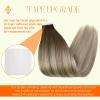 Full Shine Tape in Hair Extensions 40PCS Color 3 Dark Brown to 8 Ash Brown and 22 Blonde 20INCH 100G Tape ins Tape in Human Hair Extensions Seamless Skin Weft Invisible Soft Remy view 2