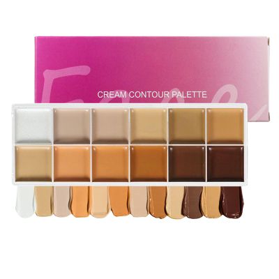 Contour Palette - Professional Cream Concealer Makeup Kit | Blendable Contour Palette For Women Mature Skin | Full Coverage For Office Prom Wedding Date Night Travel Bridal Parties 42g