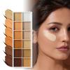 Contour Palette - Professional Cream Concealer Makeup Kit | Blendable Contour Palette For Women Mature Skin | Full Coverage For Office Prom Wedding Date Night Travel Bridal Parties 42g view 4