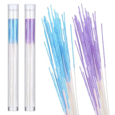 320PCS Ear Hole Floss Piercing Cleaner Floss Ear Hole Care Cleaning Tool Disposable Piercing Aftercare Cleaning Line for Girl (Blue/Purple)