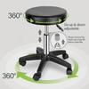 Noomul 2PCS Rolling Swivel Salon Stool Adjustable Hydraulic Tattoo Massage Chair Black view 3