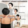 2 in 1 Wrap Cap for Silk Press,2 in 1 Wrap Cap Bonnet,Silk Press Wraps Caps Hair Net,Silks Hairs Products Black Women(3PCS) view 4