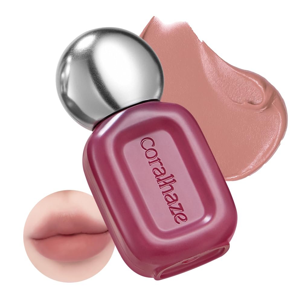 CORALHAZE Bare Velvet Tint #302 Bare Fig 3g, Soft Matte Lip Tint, Creamy Tinted Lip Stain, Velvet Burring Tint, Long Lasting High Pigment, Weightless, 24H Hydration, Lip Makeup, Korean Beauty