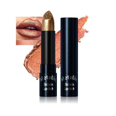 AKARY Diamond Matte Lipstick, 4 Colors Long Lasting & Non-Stick Cup High Pigmented Glitter Metallic Lips Makeup, Gothic Vampire Bold Lipstick for Women for Party, Cosplay, Halloween Makeup,#5