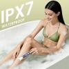 Bikini Trimmer for Women, 2-in-1 Electric Razor with Dual Heads, Ceramic Blade, Waterproof & Rechargeable, Painless Pubic Hair Shaver for Bikini, Underarm, Legs, Face | Stocking Stuffer - MossGreen view 4