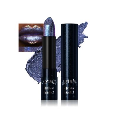 AKARY Shimmer Diamond Lipstick for Women Metallic Finish, LongLasting Moisturizing High Shine Glitter Non-sticky Creamy Lip Stick Lightweight Shining Color Full Coverage Tinted Lip Balm Makeup, #14