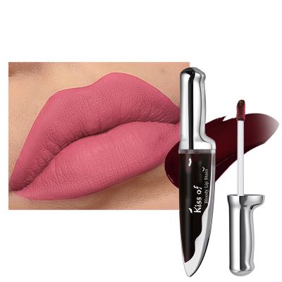 AKARY Matte Liquid Halloween Lipstick for Women, 4-Colors Bloody Liquid Lipstick, Long Lasting Waterproof Lightweight Comfortable Non-Drying Bold Dark Lip Gloss for Gothic Stage Parties Makeup, Vegan