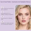 Eye & Cheek Palette - Eyeshadow and Highlighter Makeup, Face Highlighter Palette for Women, Multitasking Blush, Highlighting Eye & Cheek Palette, 4-In-1Makeup Palettes Kit view 3