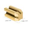 COOLHIYA Golden Makeup Pencil Sharpener for Eyebrow and Eye Pencils Lightweight Cosmetic Sharpening Tool Prevents Breakage for Makeup Kits and Travel view 2