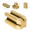 COOLHIYA Golden Makeup Pencil Sharpener for Eyebrow and Eye Pencils Lightweight Cosmetic Sharpening Tool Prevents Breakage for Makeup Kits and Travel view 3