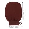COOLHIYA Exfoliating Glove for Sensitive Skin Gentle Dead Skin Remover Bath Mitt Reusable Shower Scrubber with Soft Faux Fiber Material Comfortable Body Exfoliator view 2