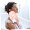 COOLHIYA Exfoliating Bathing Glove for Women Soft Viscose Body Scrubber Shower Mitt Deep Cleanse Dead Skin Removal Skin-friendly Pink view 4