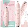 Vankoo Facial Hair Remover & Eyebrow Trimmer - 2 in 1 Eyebrow & Face Shaver for Women - Rechargeable Face Razors for Women with Built-in LED Lights - Painless Hair Removal for Flawless Skin & Makeup view 1