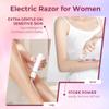 2025 BLIBEE Women's Electric Shaver and Bikini Trimmer, Electric Razor for Women, 2-in-1 Painless Hair Remover for Face Legs Underarms & Bikini Area, Waterproof for Wet and Dry Use, USB Rechargeable view 3