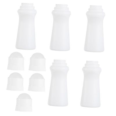 ETHZZLE 8 Pack 75ml White PE Roll on Bottles for Oils and Perfume