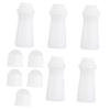 ETHZZLE 8 Pack 75ml White PE Roll on Bottles for Oils and Perfume view 1