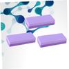 COOLHIYA 3Pcs Double-Sided Foot Scrubbers PU Callus Remover Pumice Stones for Dead Skin Exfoliation Ergonomic Pedicure Tools for Heel Care and Smooth Feet Purple view 2