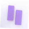 COOLHIYA 3Pcs Double-Sided Foot Scrubbers PU Callus Remover Pumice Stones for Dead Skin Exfoliation Ergonomic Pedicure Tools for Heel Care and Smooth Feet Purple view 3