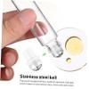 ETHZZLE 15 Pcs Essential Oil Roller Bottles Clear Glass Leakproof Refillable Empty Roller Ball Containers for Perfume Aromatherapy and Essence Storage Portable and Safe view 4