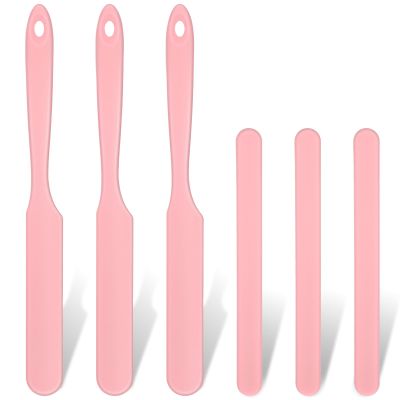 6 Pcs Silicone Wax Applicator Non-stick Waxing Applicator Hair Removal Sticks Applicators Spatula Beauty Cosmetics Waxing Applicators Reusable Hard Wax Scraper for Home Salon Body Use