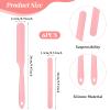 6 Pcs Silicone Wax Applicator Non-stick Waxing Applicator Hair Removal Sticks Applicators Spatula Beauty Cosmetics Waxing Applicators Reusable Hard Wax Scraper for Home Salon Body Use view 2