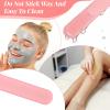 6 Pcs Silicone Wax Applicator Non-stick Waxing Applicator Hair Removal Sticks Applicators Spatula Beauty Cosmetics Waxing Applicators Reusable Hard Wax Scraper for Home Salon Body Use view 4