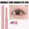 Eye Brightener Pencil | Lasting Eye Highlighter Double Ended - 2-in-1 Lasting Contour Brightener Pencil Cream Cosmetics Women Wife Beauty Makeup Tool for Dating Commuting view 2