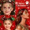 Green Body Glitter Stick, Christmas Face Hair Glitter Gel for Kids, Eye, Nails Paint Makeup, Sparkling Holographic Long Lasting Chunky Glitter Rave Festival Party Outfit for Women, Green Accessories view 3