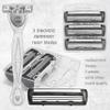 3 Swords Germany Men's Travel Set  Nail Scissors, Razor and much more in Compact Case, Ideal for Travel and Grooming On the Go view 3