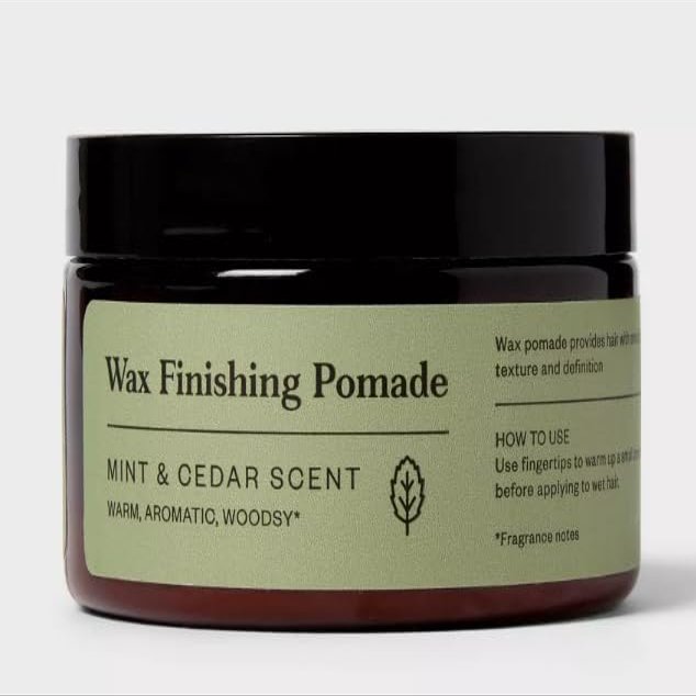 Goodfellow & Co Wax Finishing Pomade, Mint & Cedar Scent, Natural Hold, 4 oz
