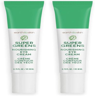 Earth To Skin Super Greens Nourishing Eye Cream (0.75 Fl Oz) (Pack of 2)