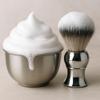 GENTS Mens Traditional Wet Shaving Kit - 3 Piece Stainless Steel Set with Steel Bowl, Natural Shave Soap & Synthetic Brush - Perfect Grooming Gift view 2
