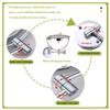 8" Wall Mounted Makeup Mirror, Hardwired Double Sided 3 Color LED with Touch Dimming, 360 Swivel Extension Arm for Precision Makeup - Day or Night Antique,5X view 3