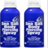 H2Ocean Sea Salt Body Piercing Spray - Saline Piercing Spray for Piercings & Body Modifications - Drug-, Preservative- & GMO-Free Vegan Piercing Aftercare - 6 oz (Pack of 2) view 1