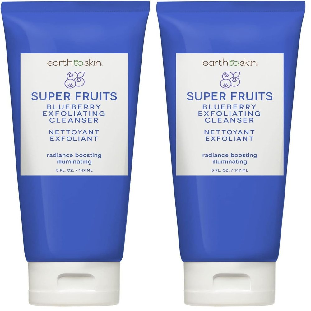 Earth To Skin Super Fruits Blueberry Exfoliating Cleanser (5.0 Fl Oz) (Pack of 2)