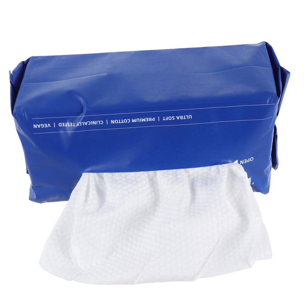 ETHZZLE Thickened Disposable Cotton Facial Towels Soft and Gentle Washcloths for Makeup Removal and Skincare Travel-friendly Disposable Face Washcloths with Enhanced Cleaning Power for