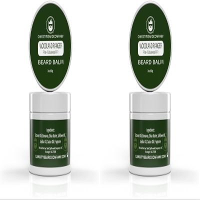OakCityBeardCo. - Woodland Ranger - 2 Ounce - Beard Balm - Pine - Cedarwood - Fir - Beard Conditioner (Pack of 2)