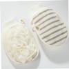 ETHZZLE 2pcs Flax Bath Exfoliating Gloves Soft Dead Skin Remover Shower Mitts for Deep Back Cleansing Compact Lightweight Body Scrubber for Home and Travel Use view 2