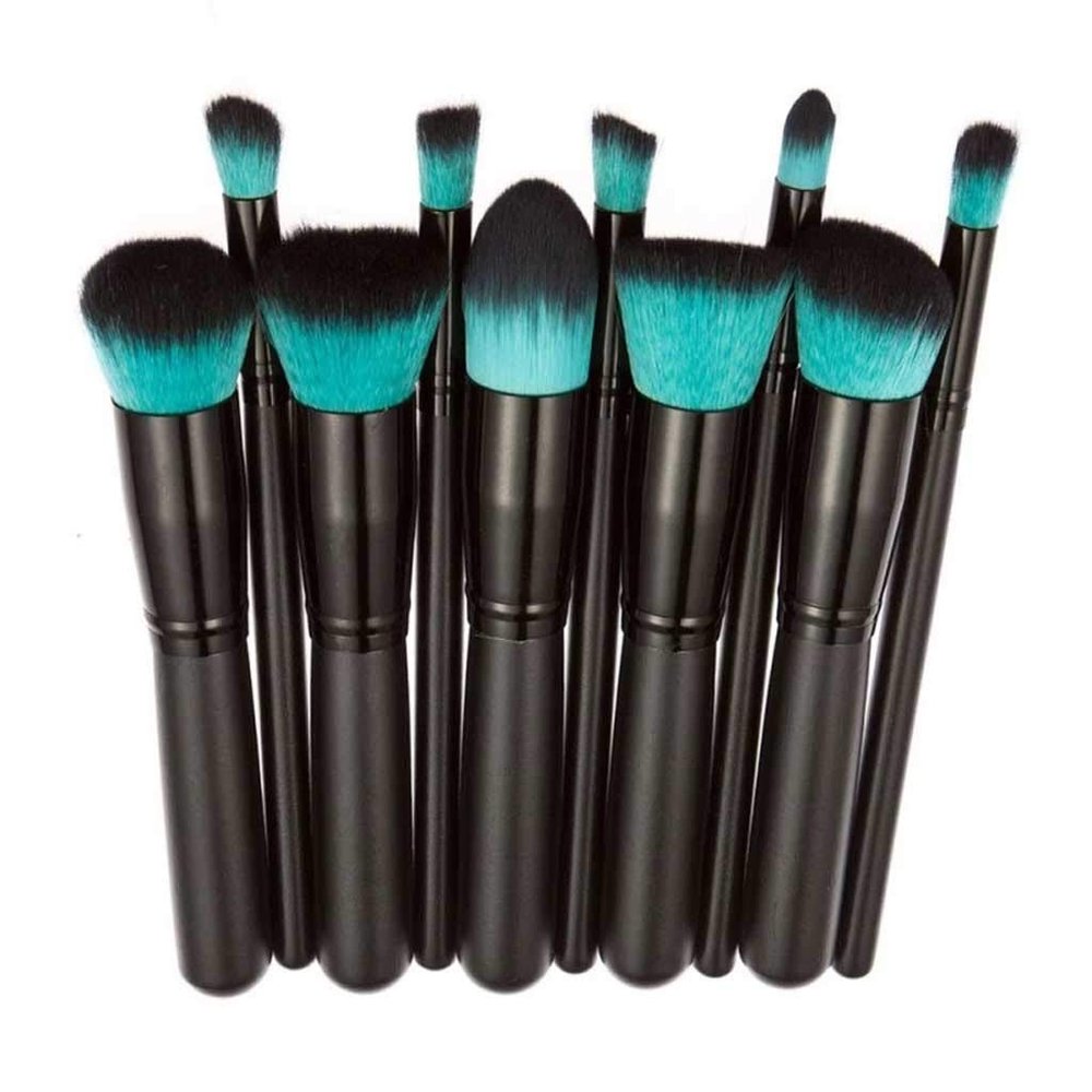10Pcs Professional Make Up Brushes Tools Powder Foundation Brush Eyebrow Eyeshadow Cosmetic Makeup Set